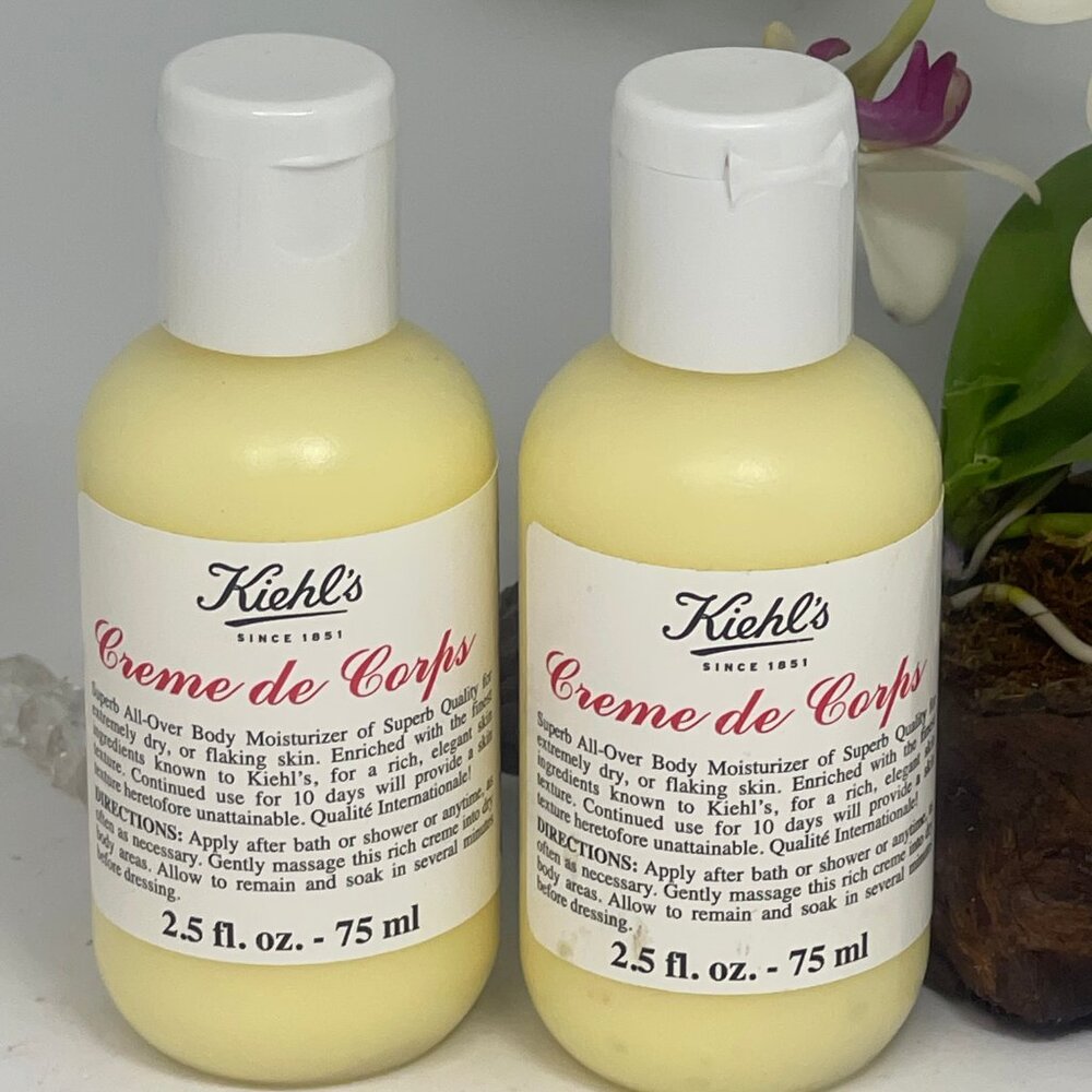 2x Kiehl's Creme de Corps All Over Body Moisturizer - 2.5 oz - Factory Sealed